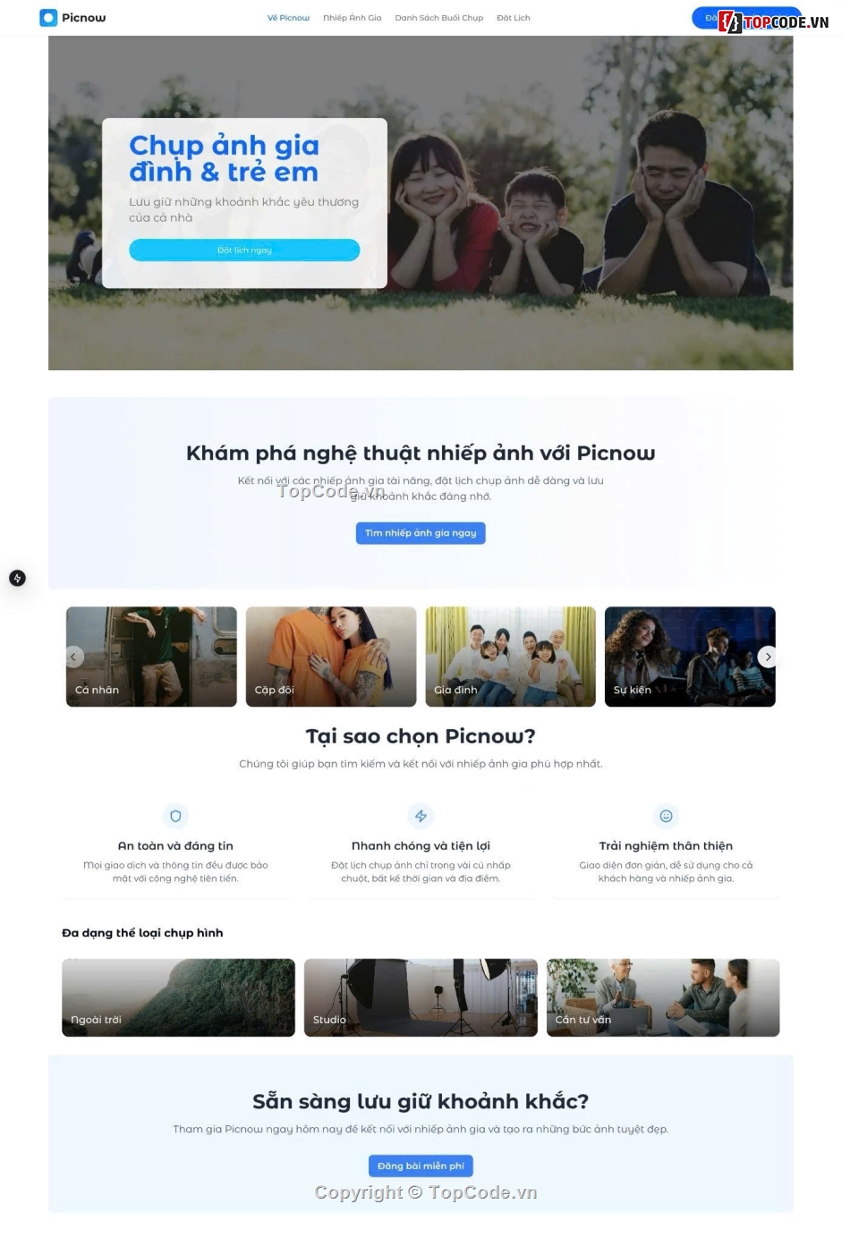 source code chụp ảnh,website đặt lịch chụp ảnh,nextjs nestjs source code,source code marketplace,thanh toán vnpay source code,dashboard admin